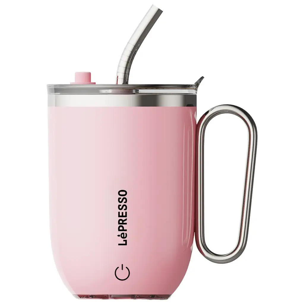 Lepresso Sip Spin Magnetic Auto Stirring Mug with Touch Button